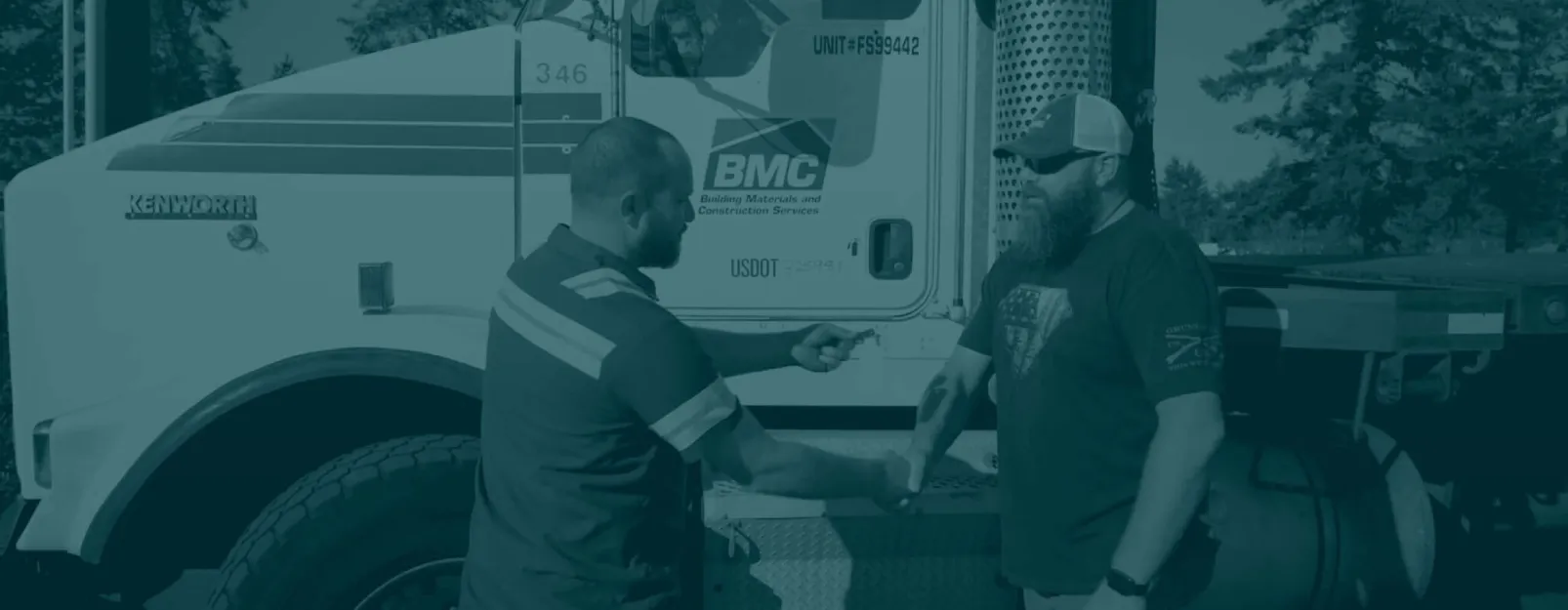 A handshake and key exchange between a BMC driver and a new owner.