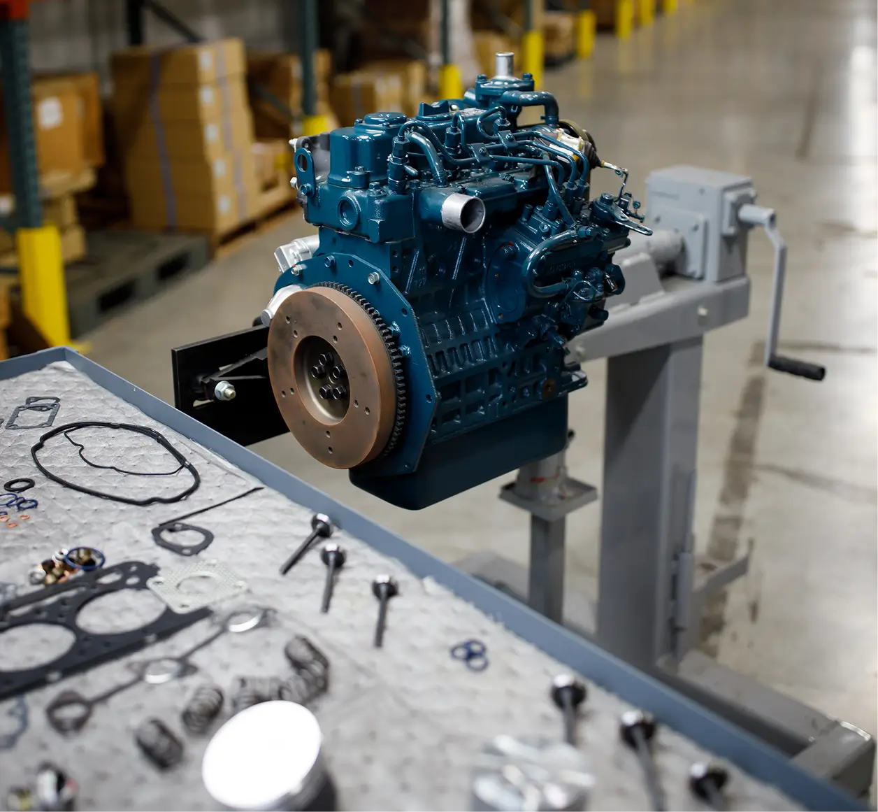 Industrial engine parts and repair work